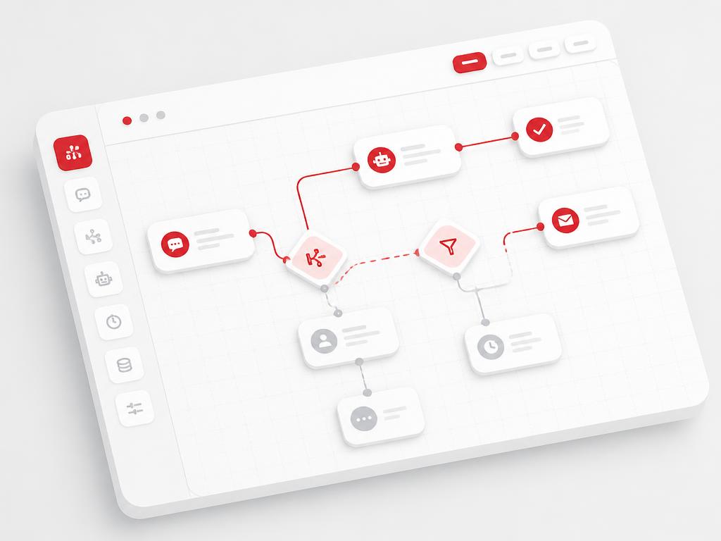 Flow Builder — visual no-code automation canvas